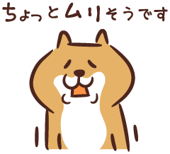 ちょっとムリそうです